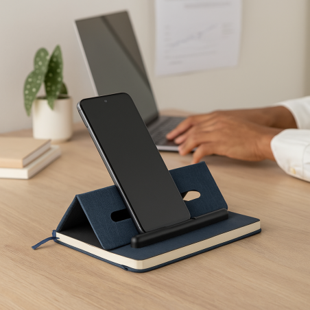 Carnet personnalisé A5 et support téléphone Rinbook 