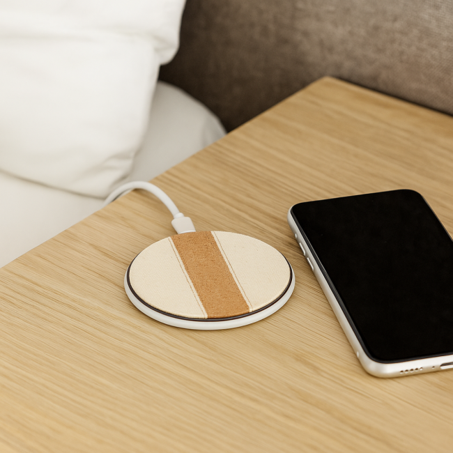 Chargeur sans fil personnalisé en ABS recyclé Cortless 