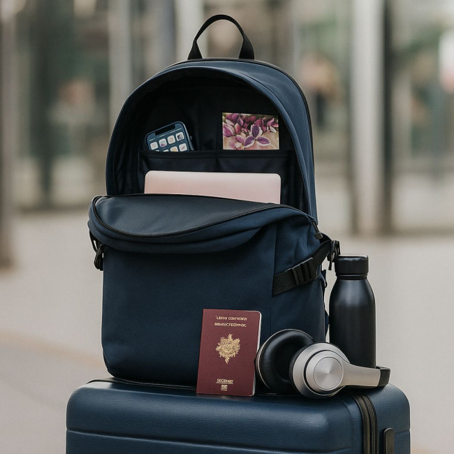 Sac à dos ordinateur personnalisé en rPET Renew 