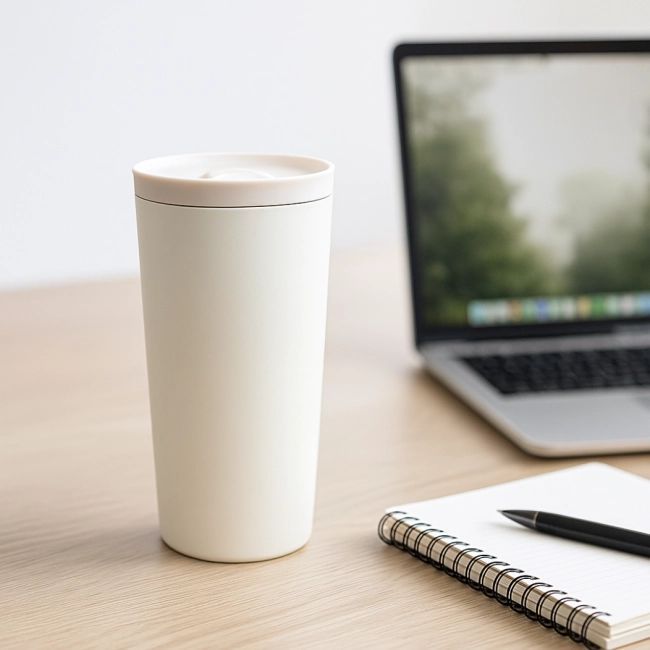 Mug isotherme personnalisé en inox recyclé Rowan 500 ml 