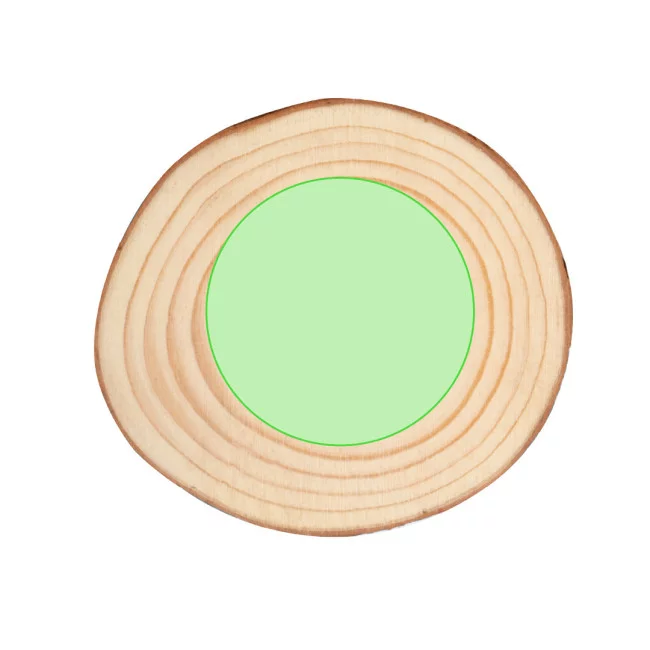 Set sous-verre en bois personnalisable Yantic
