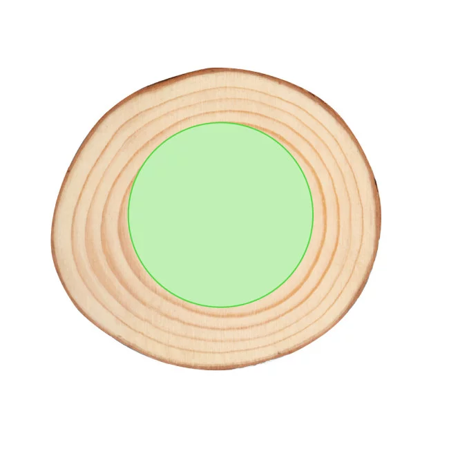 Set sous-verre en bois personnalisable Yantic