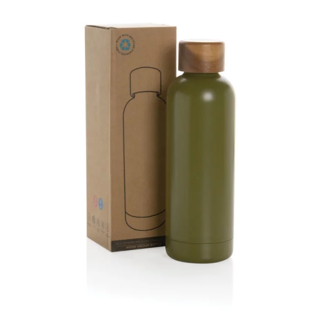 Bouteille isotherme personnalisable Wood 500 ml 