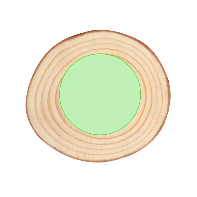Set sous-verre en bois personnalisable Yantic