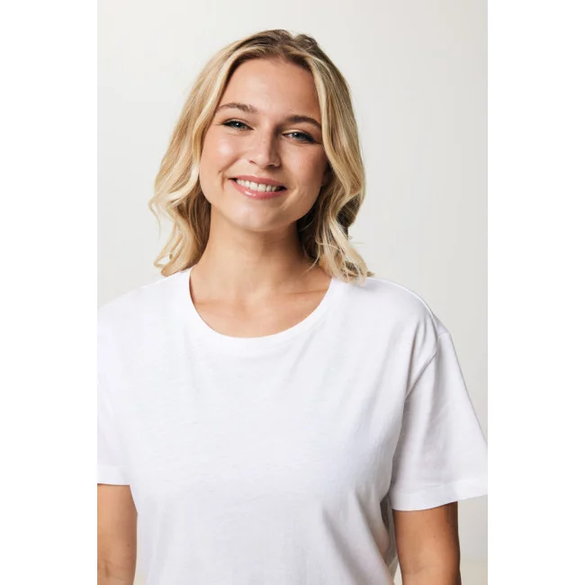 T-shirt femme personnalisé en coton recyclé Iqoniq Yala 