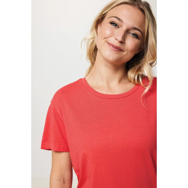 T-shirt femme personnalisé en coton recyclé Iqoniq Yala 