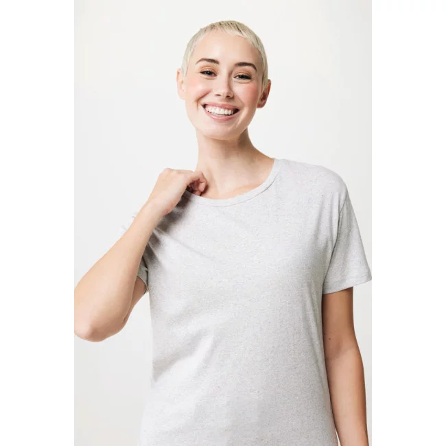 T-shirt femme personnalisé en coton recyclé Iqoniq Yala 