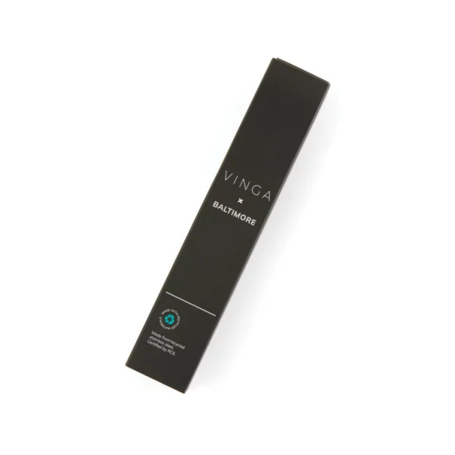 Stylo publicitaire en acier inoxydable RCS VINGA Baltimore 