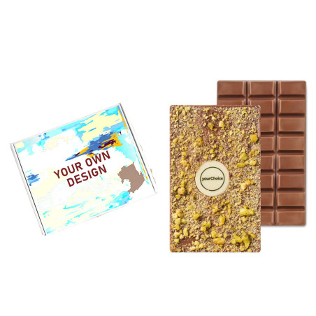 Boîte cadeau avec chocolat style Dubaï et 3 thés zen 