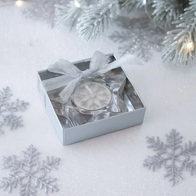 Bougeoir en verre décoratif STAR 