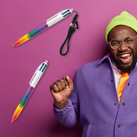 Stylo Bic ® 4 couleurs Rainbow 