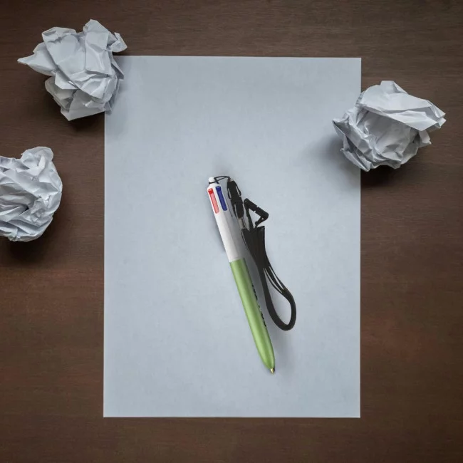 Stylo BIC ® 4 couleurs Glacé Lanyard 