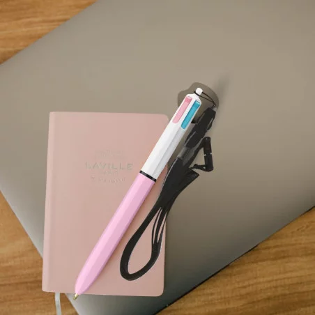 Stylo BIC ® 4 Couleurs Fashion Lanyard 