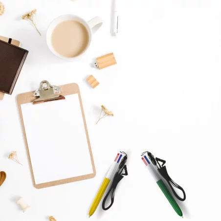 Stylo BIC ® 4 Couleurs Wood Style Lanyard 