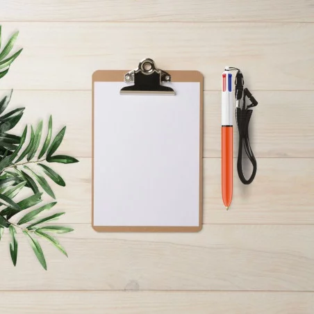 Stylo BIC ® 4 Couleurs Edition Fine Lanyard 