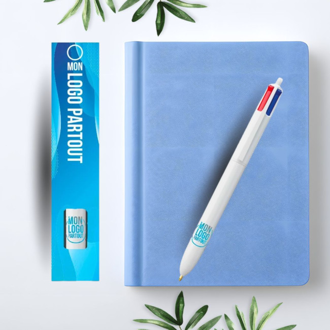 Boîte personnalisable avec un stylo Bic ® 4 couleurs 