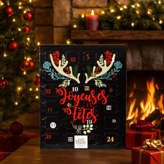 Calendrier Bille chocolat coeur céréales 