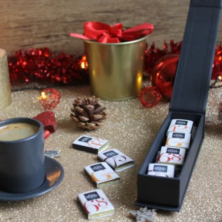 Coffret publicitaire de chocolat Elégance 80 g 