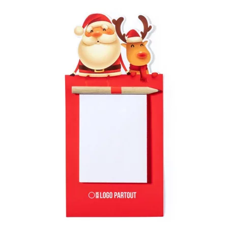Magnet avec bloc-notes de Noël Larry 