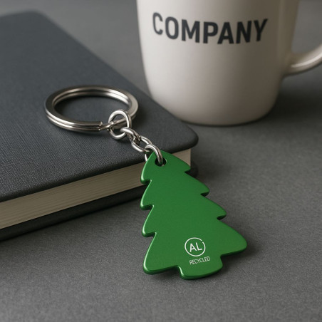 Porte-clés publicitaire sapin de Noël Shappier 