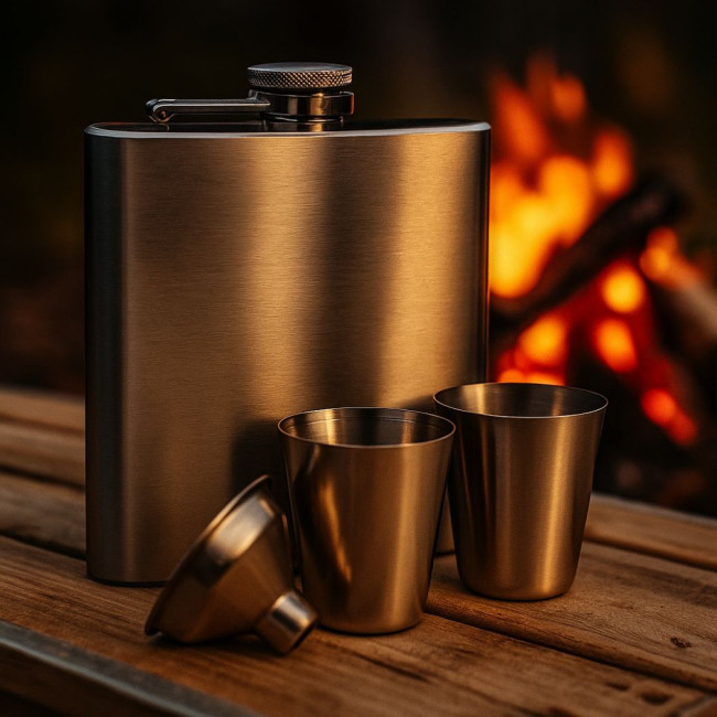 Coffret flasque et verres Slimmy 
