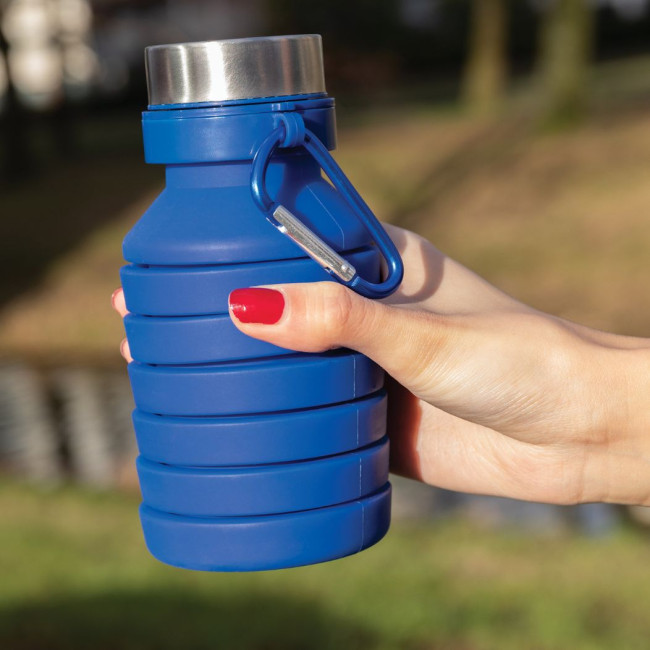 Gourde pliable personnalisée en silicone 550 ml 