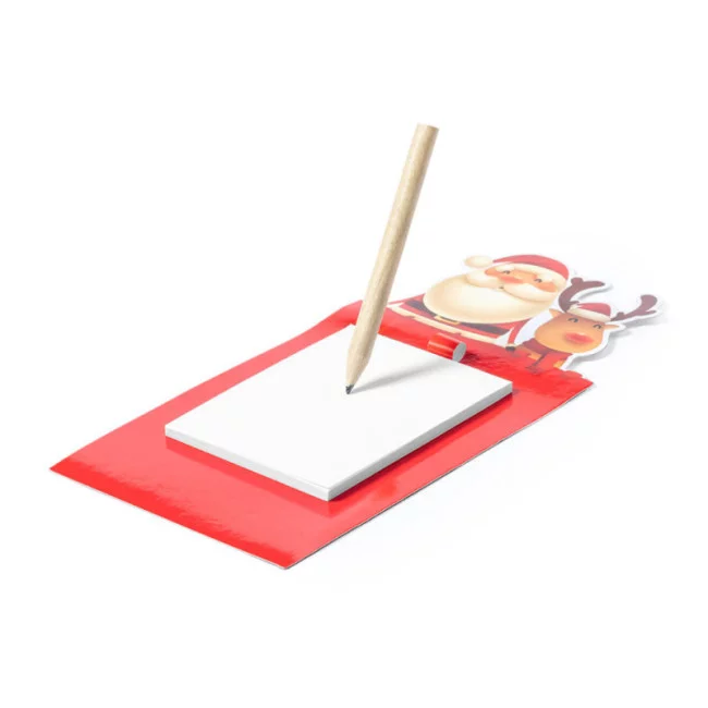 Magnet avec bloc-notes de Noël Larry 