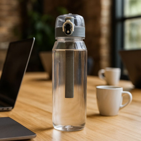 Bouteille personnalisable 800ml en PET recyclé RCS Yide 