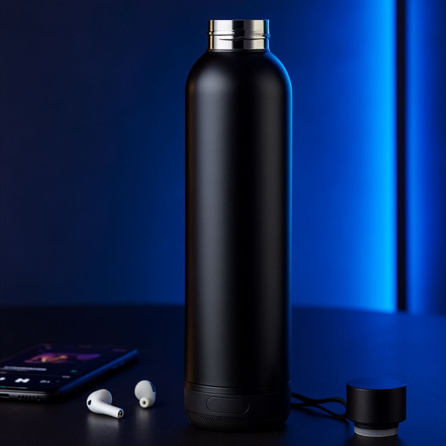 Bouteille isotherme enceinte publicitaire Musey 500 ml 