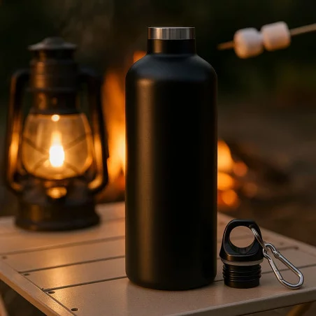 Gourde à double paroi acier recyclé Carabi 500 ml 