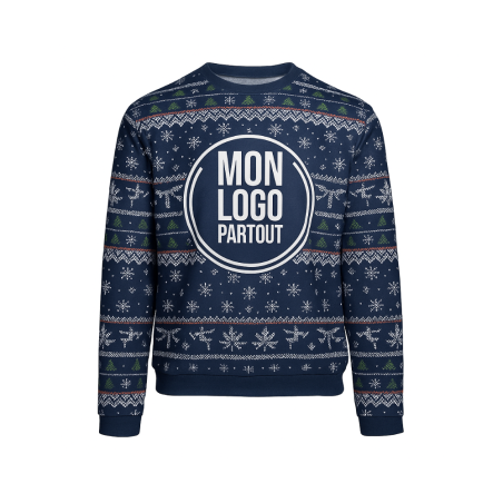 Pull de Noël personnalisé en sublimation 