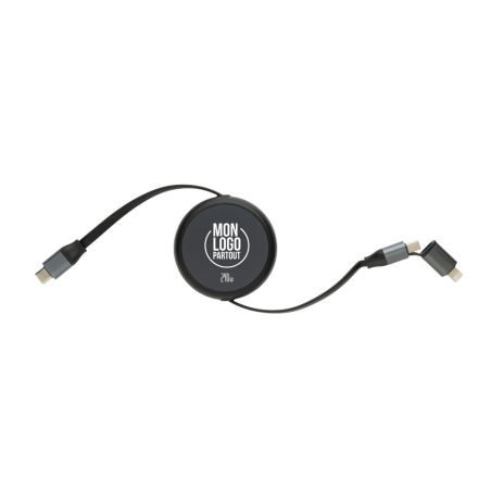 Câble de charge rétractable 2-en-1 Terra 240 W 