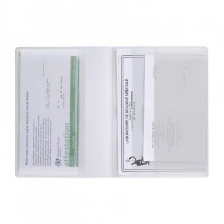 Pochette Santé Publicitaire 3 Poches Pochette Santé Publicitaire 3 Poches - Blanc