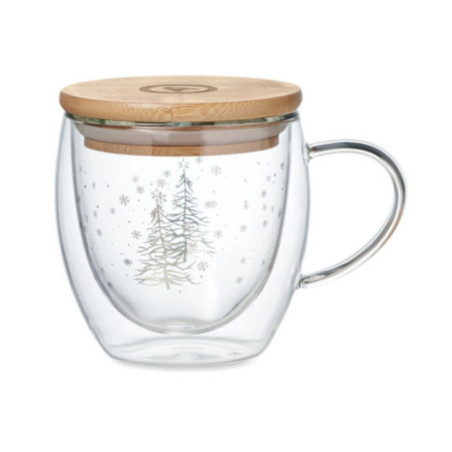 Mug publicitaire double paroi Sian 220 ml 