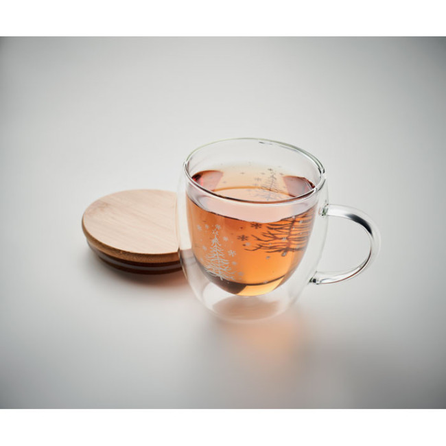 Mug publicitaire double paroi Sian 220 ml 