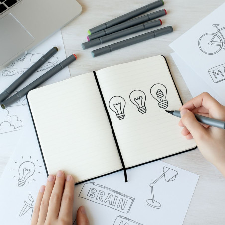 Carnet Moleskine ® Personnalisé Pocket Couverture Rigide 