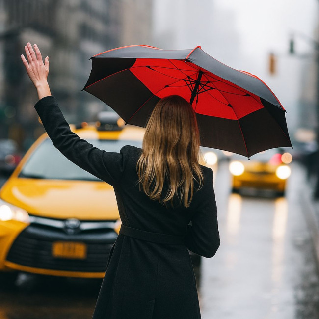Parapluie tempête personnalisé en rPET AWARE™ Impact 27" 