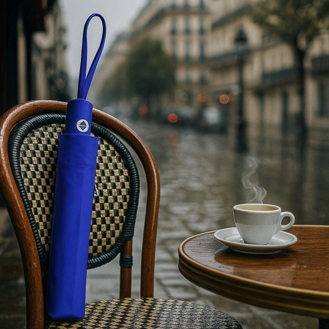 Parapluie publicitaire en Rpet Santana 