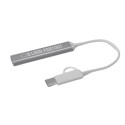 Hub USB personnalisable en aluminium recyclé Alkaid 