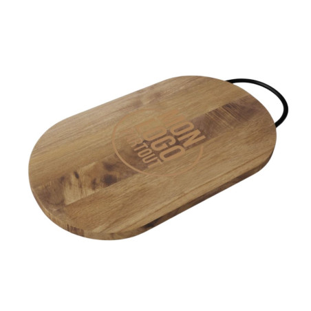 Planche à découper personnalisée en acacia Julienne 