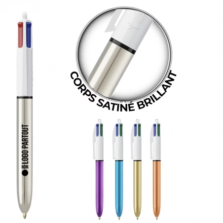 Stylo BIC ® 4 Couleurs Shine 