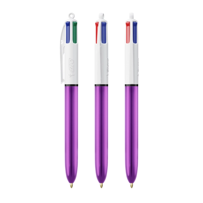 Stylo BIC ® 4 Couleurs Shine 