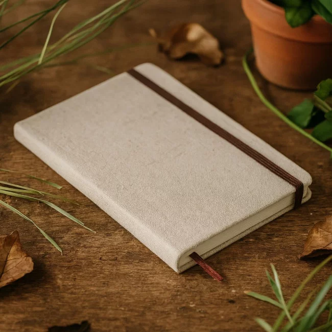 Carnet A5 Publicitaire Toile Ligné 