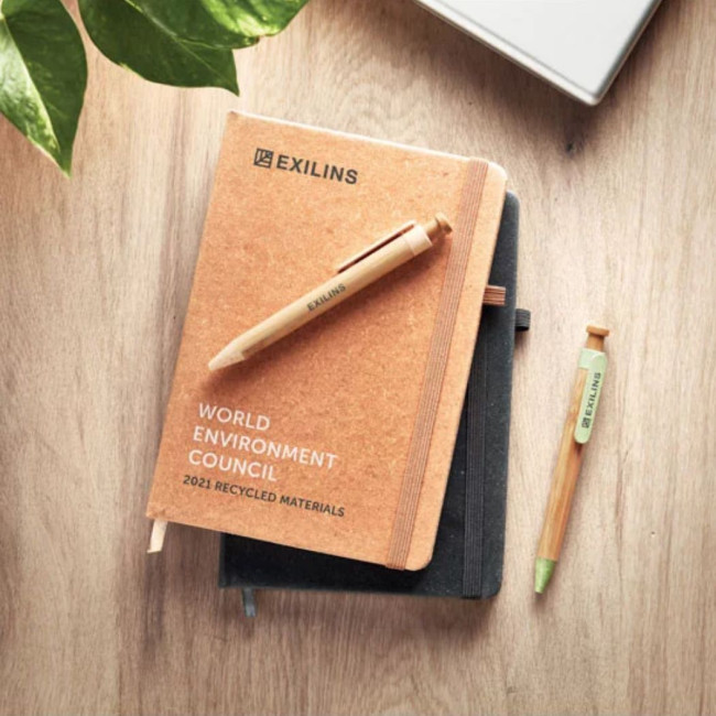 Carnet personnalisé A5 en PU recyclé baobab 