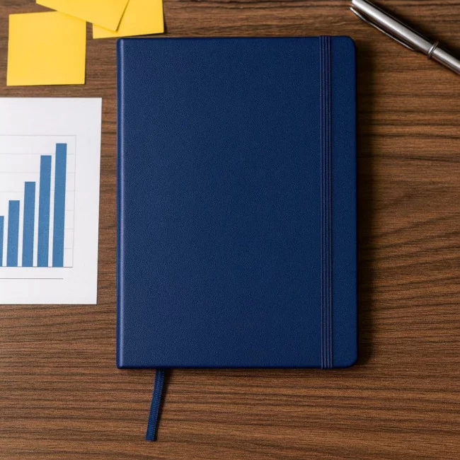 Carnet A5 publicitaire rigide ligné Ours 