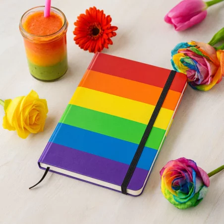Carnet A5 publicitaire rainbow 