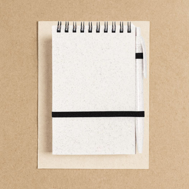 Cahier publicitaire avec stylo Fanny 