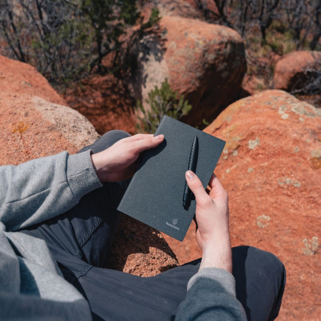 Carnet de notes personnalisé A5 en cuir recyclé 