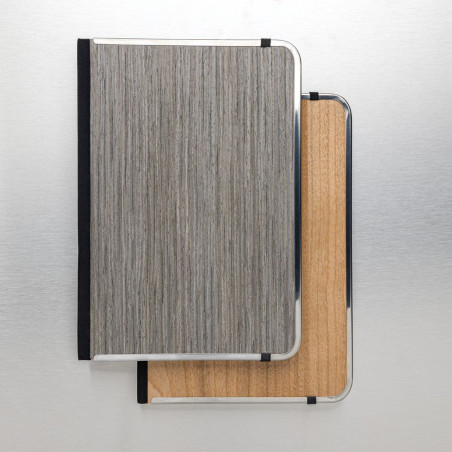 Carnet A5 personnalisé couverture imprimé bois Treeline 