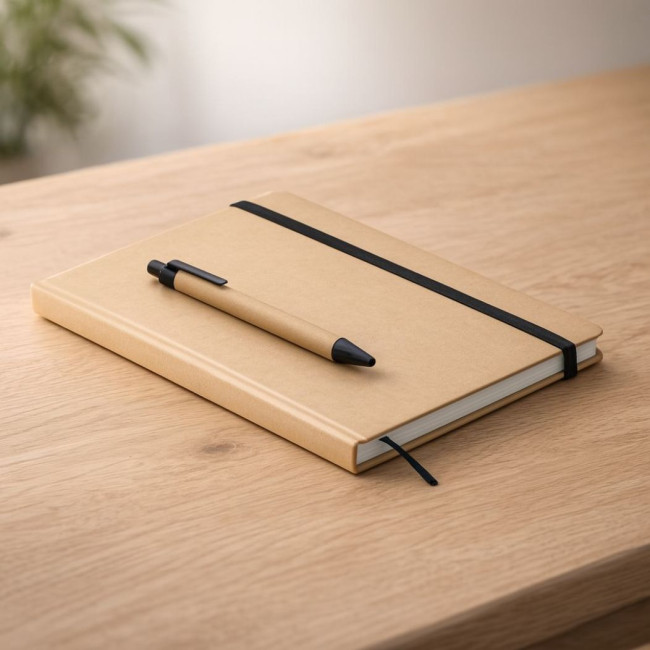 Carnet publicitaire A5 avec stylo Caratil 